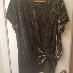 Soft velveety knotted tunic